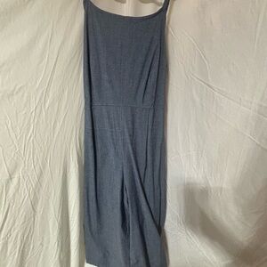 Lane Bryant Denim Cropped Jumpsuit NWOT